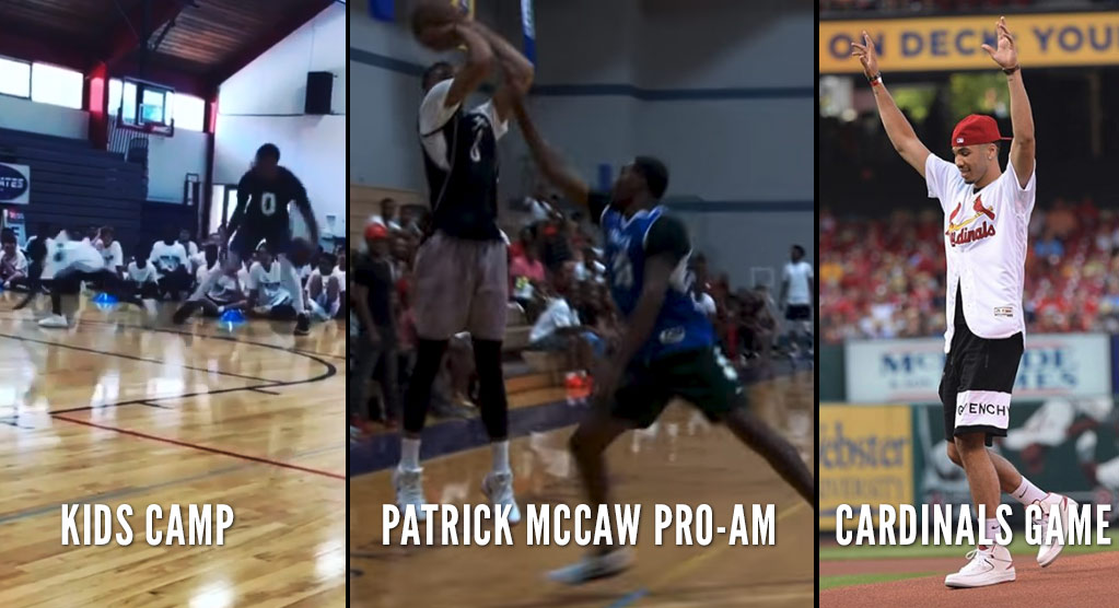 Jayson Tatum Dominates Pro-Am, Dunks on A Kid & Throws A First Pitch During Return To St. Louis