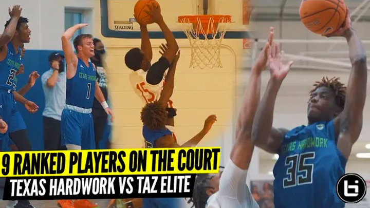 There Was 9 Ranked Players On The Court!!! Texas Hardwork VS TAZ Elite