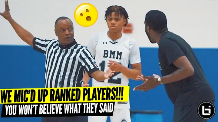 We MIC'D UP Top Ranked High School Players During AAU! You Won't Believe What They Said
