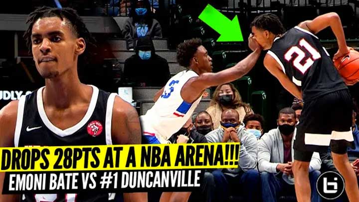 Emoni Bates FIRST GAME on an NBA Court Was Wild! YPSI Prep VS #1 Duncanville