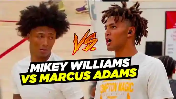 Mikey Williams TOUGH Battle VS Marcus Adams! Drops 43 Points
