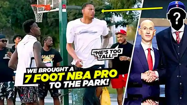 We Brought a 7 Foot NBA PRO To THE PARK vs The TOUGHEST Hoopers In The City!! Physical 5v5!