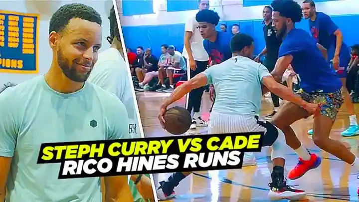 Steph Curry, Trae Young & Cade Cunningham Go AT IT! at Rico Hines Private Runs!! MPJ & More!