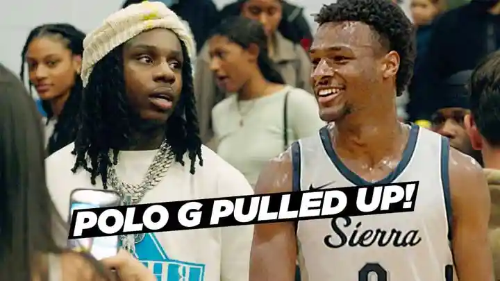 Bronny Goes CRAZY In Front of Polo G!!