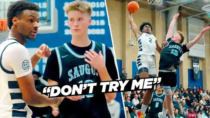 They Tried To TEST BRONNY JAMES! Defender Got Dunked On BAD | Sierra Canyon vs Saugus