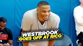 Russell Westbrook Goes CRAZY at Rico Hines Runs!! Cade Cunningham, Davion Mitchell & More!