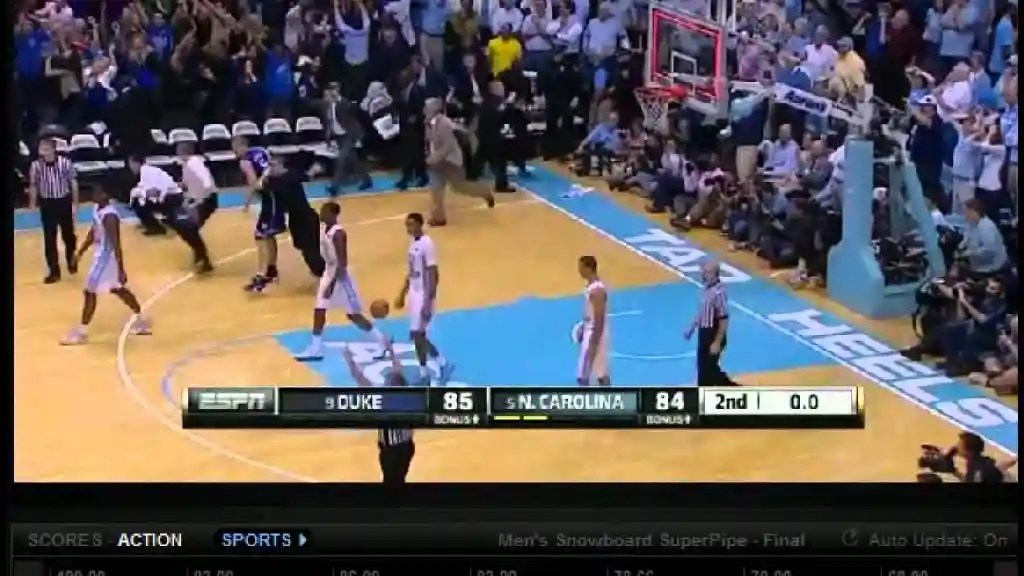 Duke Freshman Austin Rivers Drills 3 Point Buzzer Beater Over Unc