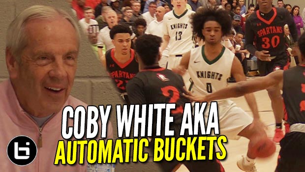 Coby White EXPOSED!!! As the Best High School Bucket in America! [State Semi-Final]