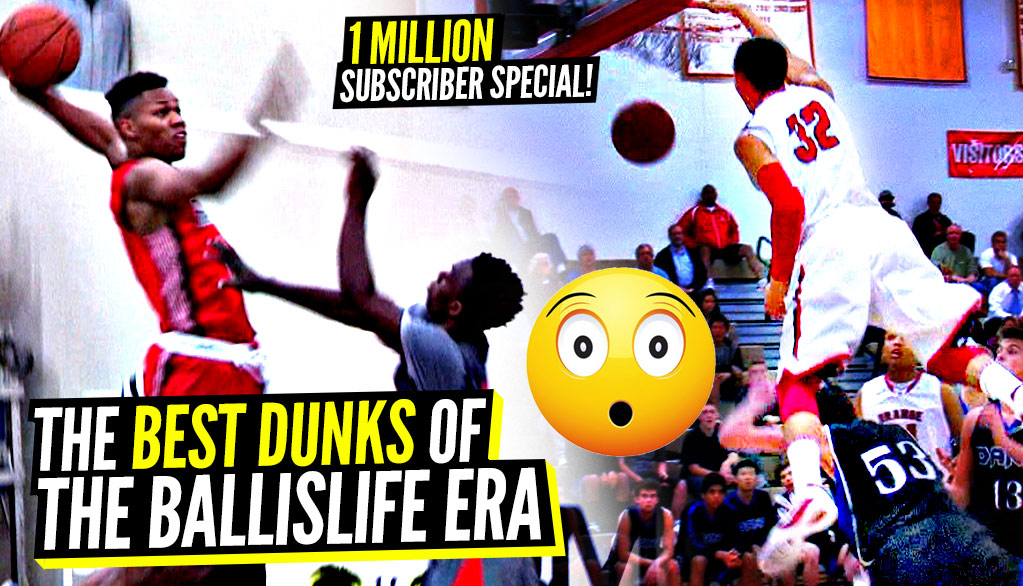 DON'T JUMP! The ABSOLUTE CRAZIEST DUNKS of The BALLISLIFE ERA!!! 1 Million Sub Special!