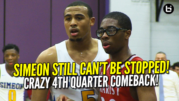 SIMEON Goes DOWN TO THE WIRE in Sectional! Kejuan Clements is CLUTCH vs Marist! Full Highlights!