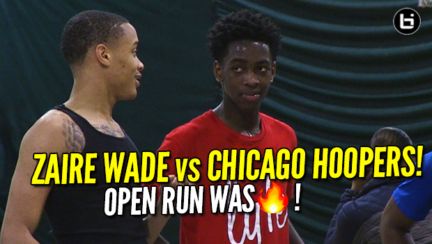 Zaire Wade vs Chicago! Dwyane Wade's Son Open Run Basketball Highlights!