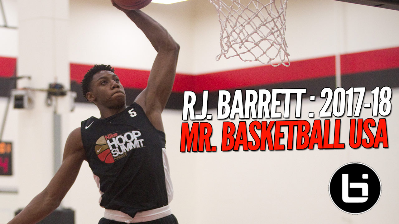 R.J. Barrett Named Mr. Basketball USA!