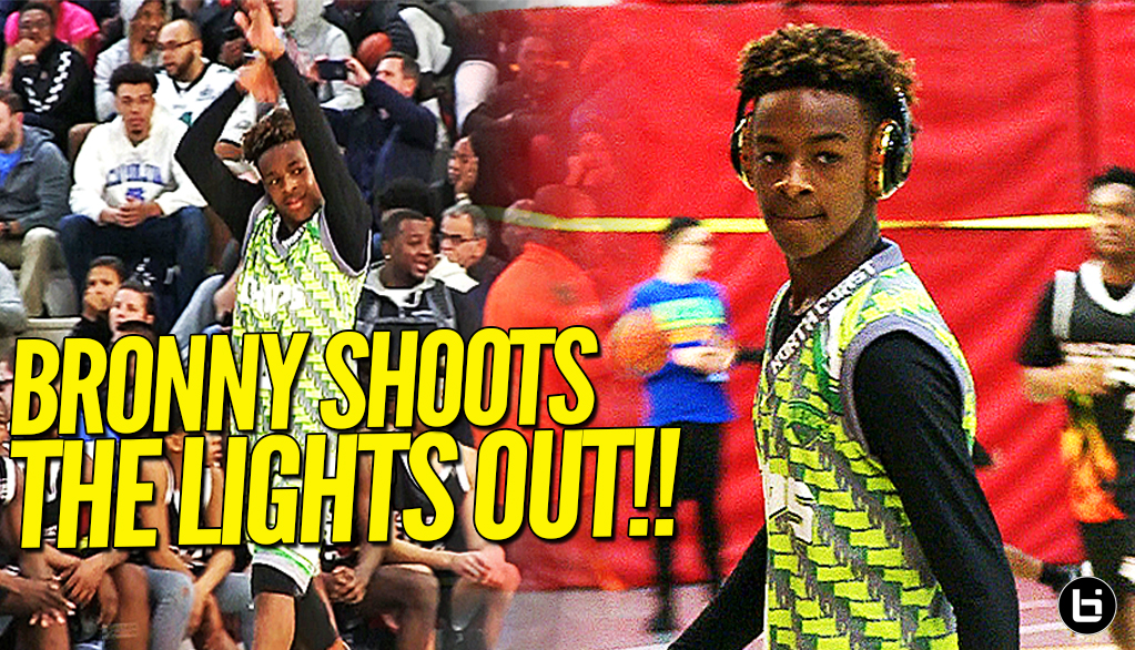 LeBron James Jr. LIGHTS IT UP w/ North Coast Blue Chip Squad in Exciting Final 4 Game!