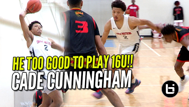 HE TOO GOOD TO BE PLAYING 16U! Cade Cunningham is Tough