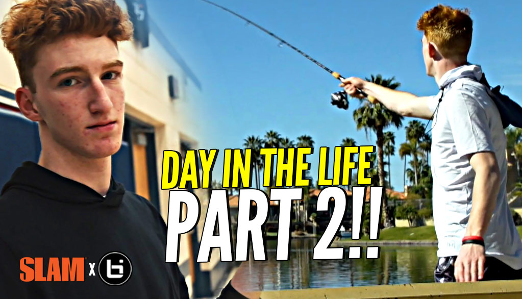 Day In The Life w/ Nico Mannion PART 2!! How Nico Got His HOPS!? + Goes Fishing & Loses a Bet ??