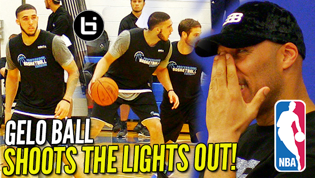 LiAngelo Ball SHOT THE LIGHTS OUT in Front of 20+ NBA Scouts! Pre Draft Scrimmage Highlights!