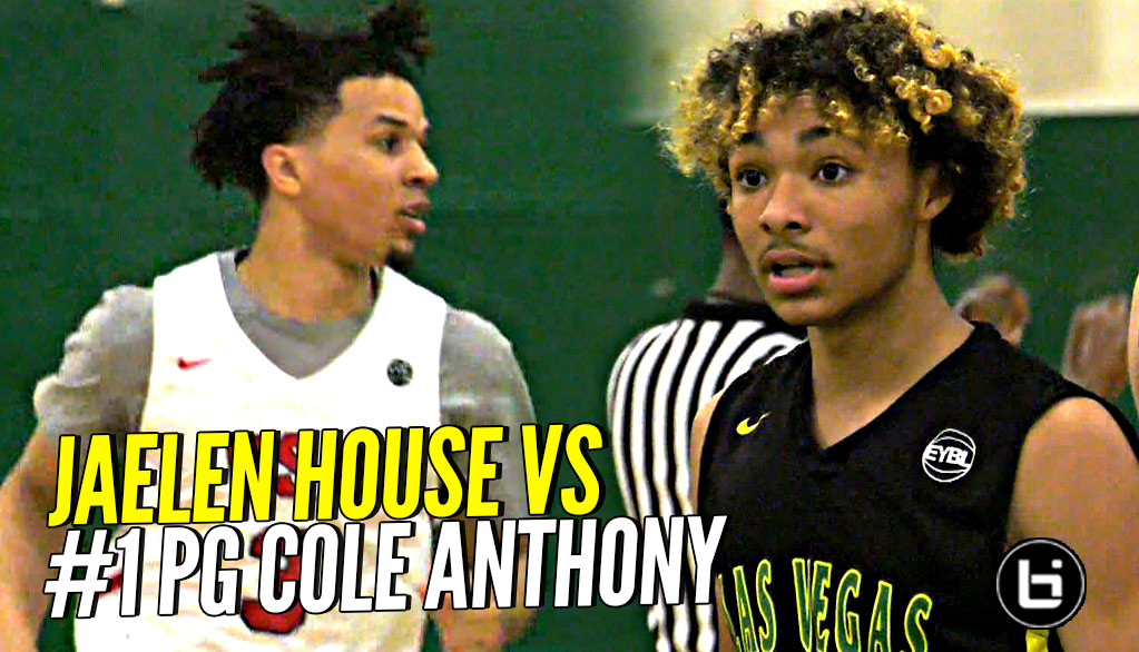 Jaelen House vs #1 PG Cole Anthony!!! ELITE PG Battle at Nike EYBL!