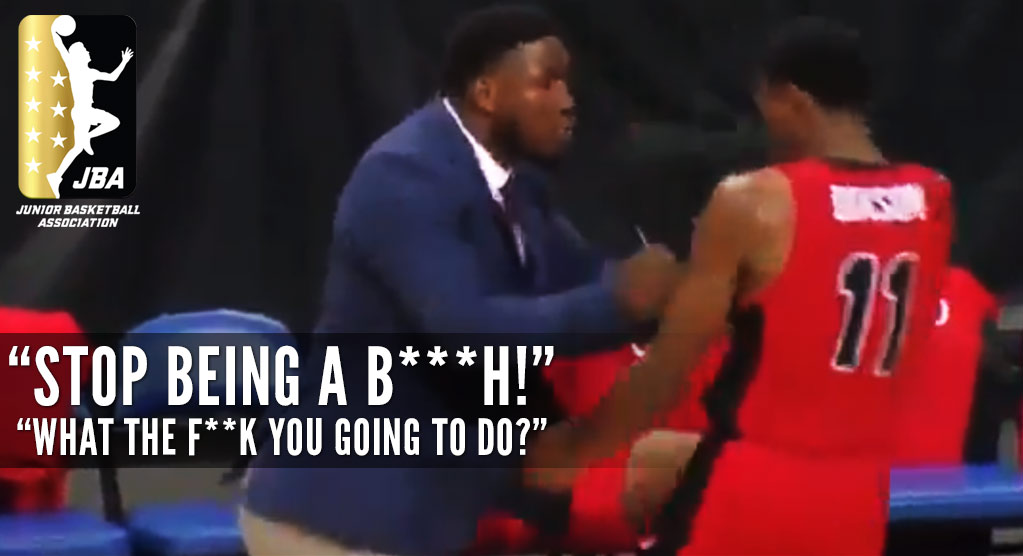 JBA Coach Repeatedly Pushes Player, Tells Him To 