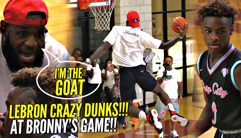 LeBron James PROVES He's The GOAT!! Starts DUNKING During Bronny's Game Then Coaches Them To Win!!