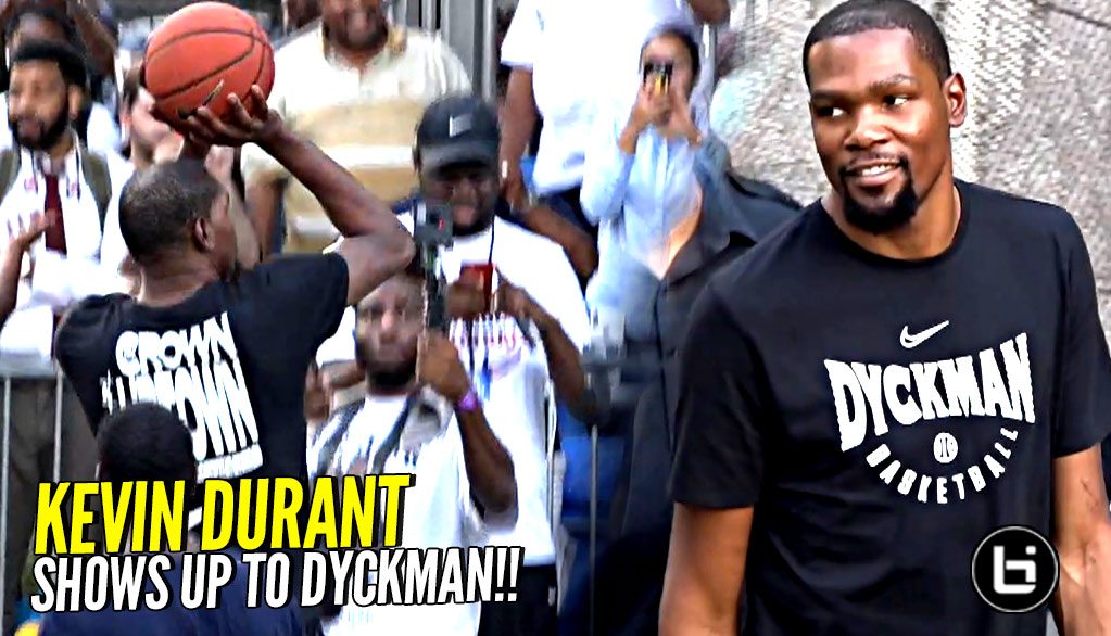 Kevin Durant BACK at Dyckman Park! Shows Love To The Community w/ Quinn