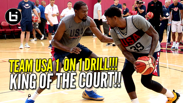 USA BASKETBALL CRAZY 1 ON 1 DRILL! Kevin Durant, Paul George & More!