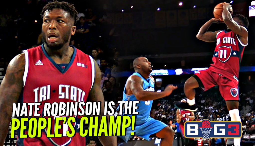 Nate Robinson GETS FANCY vs BIG BABY Davis!! Tri State vs Power BIG 3 Season 2!