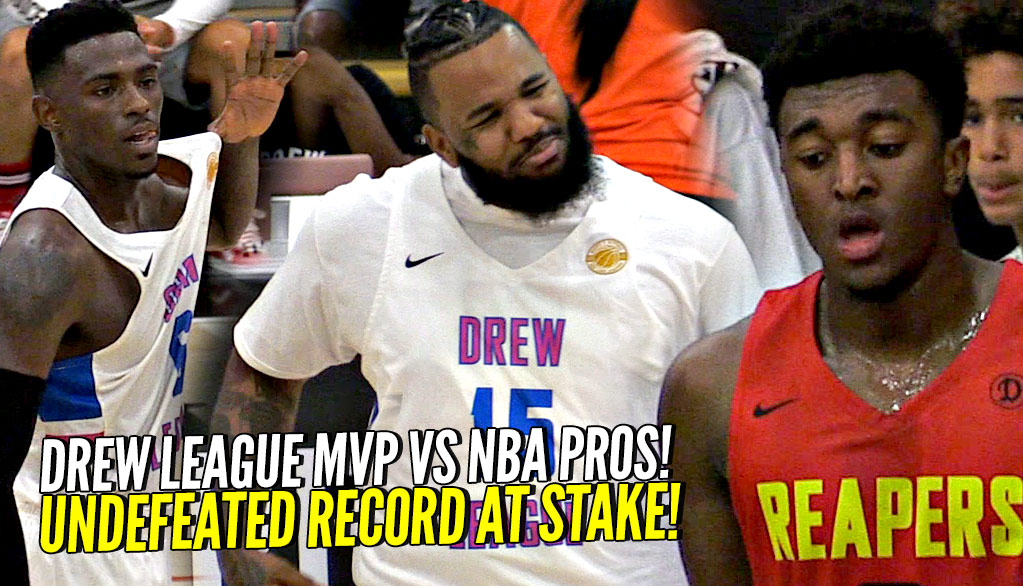 Kyree Walker SAUCES UP The Game w/ The Kyrie Irving SAUCE!! NBA Pros Vs Drew League MVP!!