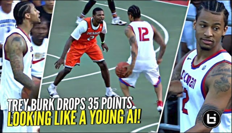 Trey Burke Gets Heckled & Responds w/ 35 POINTS Looking Like a Young Allen Iverson at Dyckman!