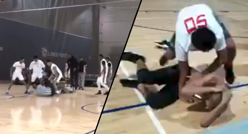 Brawl Between Players & Refs Breaks Out At AAU Basketball Game