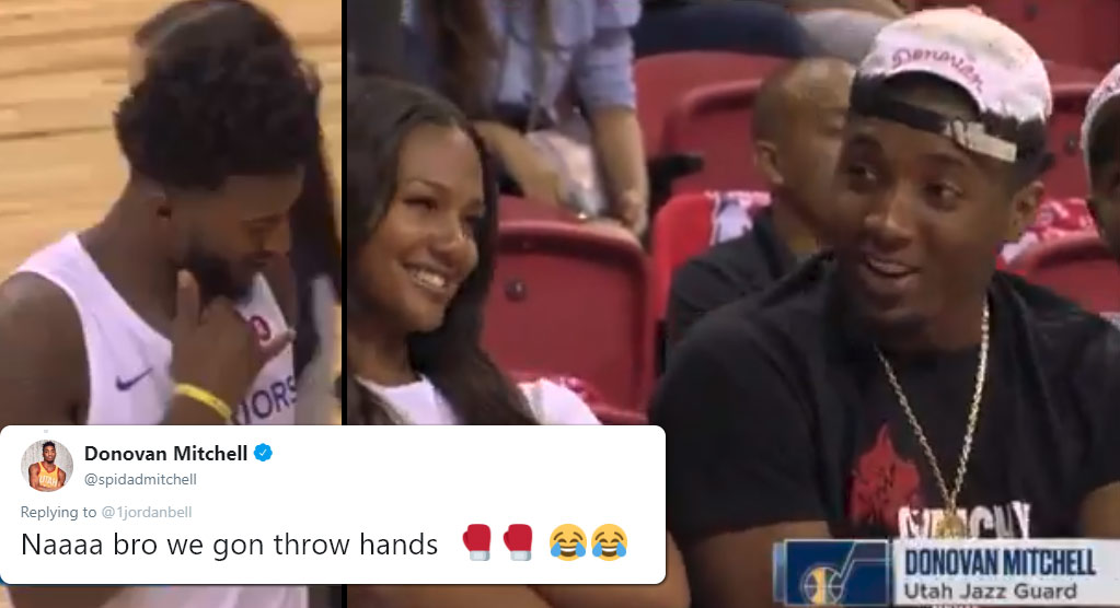 Here's What Definitely Did Not Happen Between Donovan Mitchell, His GF & Jordan Bell During A Summer League Game