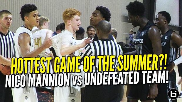 HOTTEST GAME of the Summer?! Nico Mannion 13 assists! Top 2 Under Armour Teams Battle!
