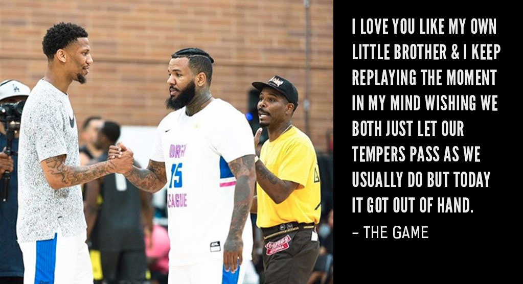 The Game Apologizes For Punching Teammate At Drew League