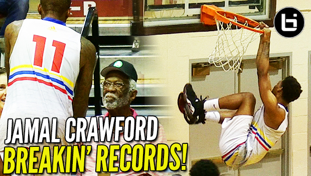 Jamal Crawford BREAKS RECORD w/ NBA LEGEND BILL RUSSELL at The Crawsover!!!