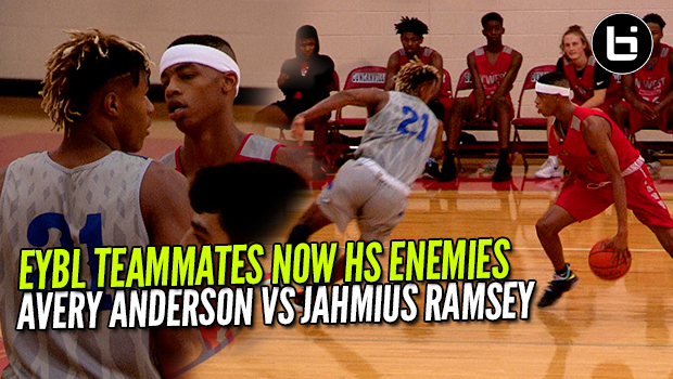 EYBL Teammates Now High School Enemies ! Avery Anderson VS Jahmius Ramsey