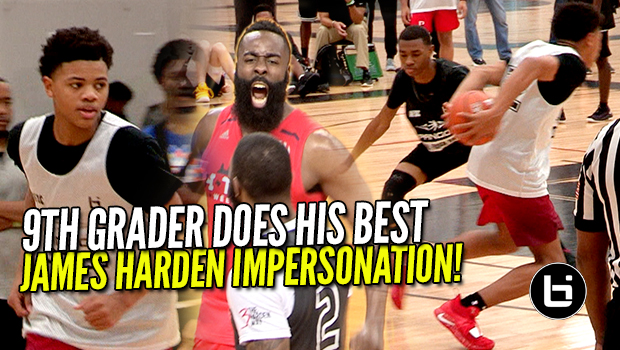 9th Grader Does His Best James Harden Impersonation! Keyonte George Destroying Pangos Camp!