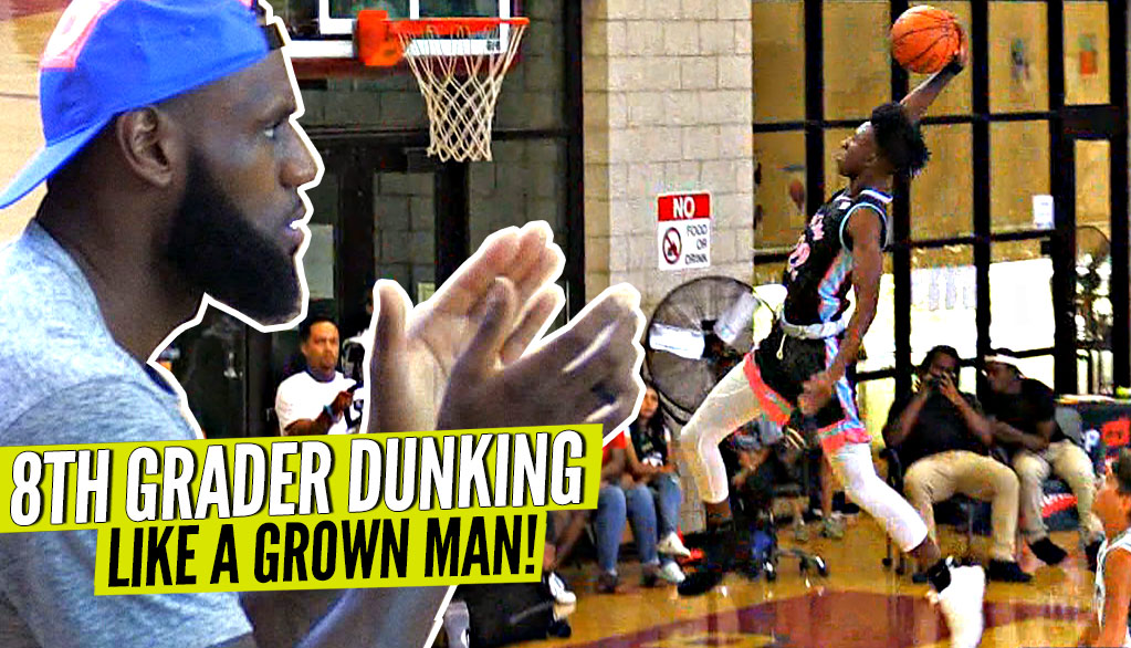 8th Grader Dunking Like a GROWN MAN!!! Even LeBron Was Impressed by Rayvon Griffith!!