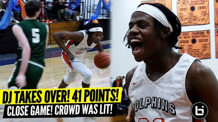 DJ Steward TAKES OVER Close Game! Season High 41 Points! Packed Gym!