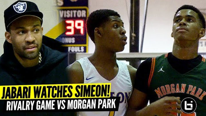 Jabari Parker Watches Simeon Rivalry Game vs Chicago's Hottest Team! Morgan Park Wins 17th Straight!