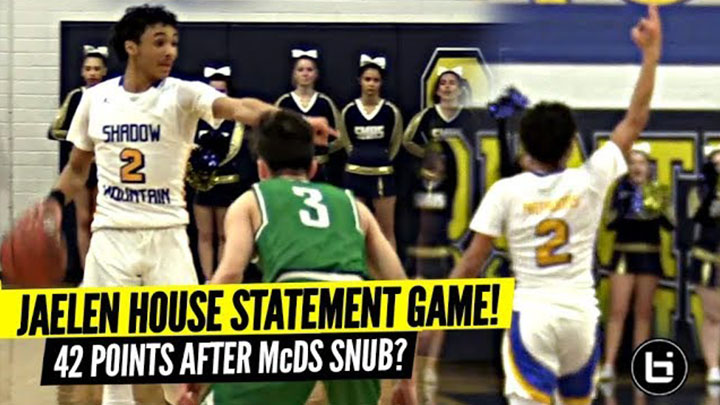 Jaelen House SNAPS For 42 Points After Being Snubbed By McDonald's All American Game!?!?