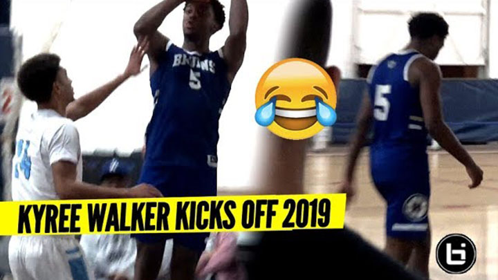 Kyree Walker Hits The DAGGER & Walks Off The Court Kyree Goes OFF in 1st 2019 Game!!