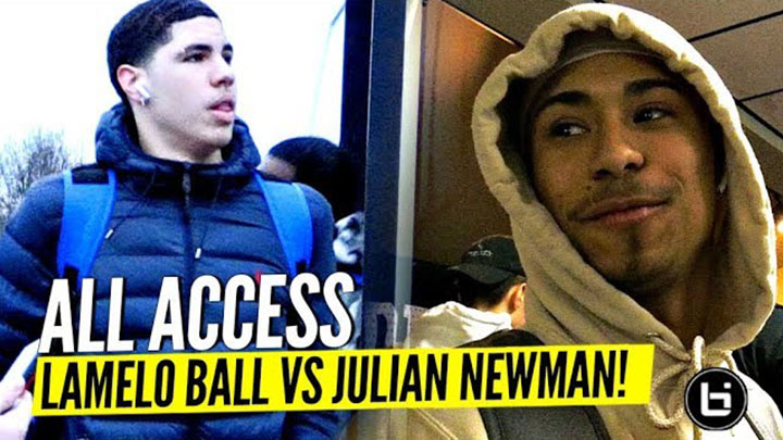 ALL ACCESS: LaMelo Ball vs Julian Newman Game Day The FULL Experience Video!!