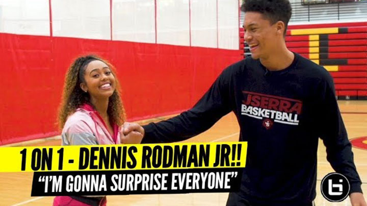 Dennis Rodman Jr Up Close & Personal w/ Son of NBA Legend! 1 on 1 Gets Heated?? ???