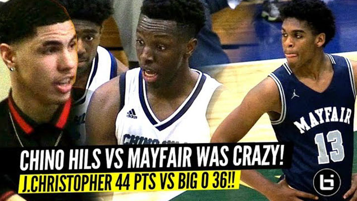 Chino Hills vs Mayfair EPIC STATE PLAYOFFS w/ LaMelo Ball Watching!! Josh Christopher 44 Points!!