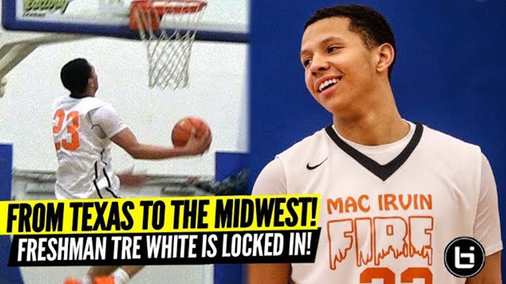 Bouncy Freshman Dunks Everything! Tre White Overpowers Opponents in Mac Irvin Fire Debut!