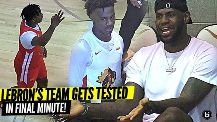 Lebron COACHES Bronny Down the Stretch to Seal the Deal!
