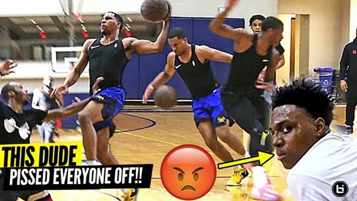 Pro Basketball Player DESTROYS Private Pick Up Game!