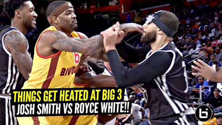 Former NBA Pros Josh Smith & Royce White Get Into a FIGHT at Big 3!!