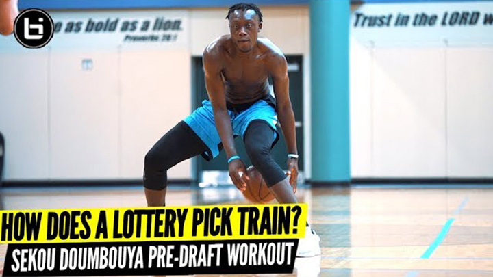 How An NBA Draft Lottery Pick Trains! Sekou Doumbouya Pre Draft Workout