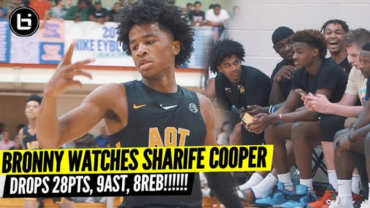Sharife Cooper Goes Off For 28, 9, and 8 In Front of Bronny James!