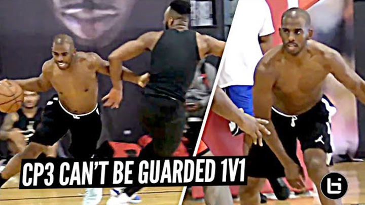 Chris Paul Goes 1v1 vs NBA Pros at His Camp!! Terrence Clark & Zion Harmon IMPRESS CP3!!